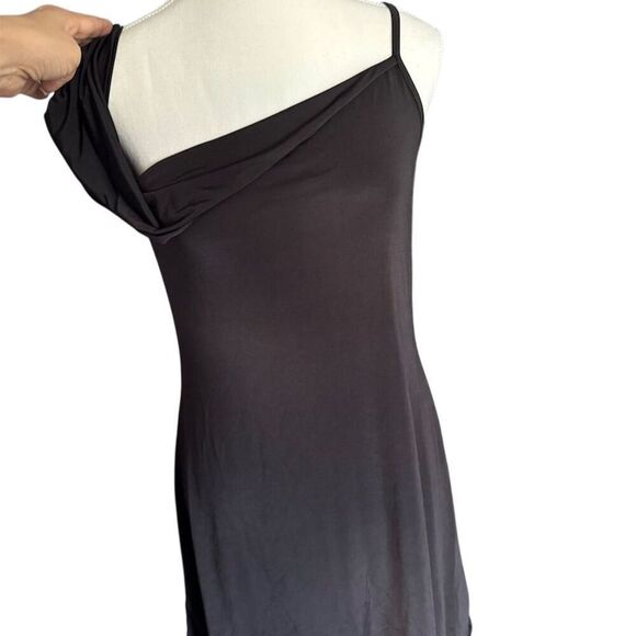 Nasty Gal Women’s Black One-Shoulder Asymmetrical Mini Dress Size 8 Twisted - Picture 3 of 11